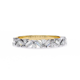 14k IGI certified baguette wedding band with E-F color VVS-VS clarity diamonds 172