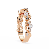 14k IGI certified round wedding band with E-F color VVS-VS clarity diamonds 173