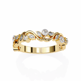 14k IGI certified round wedding band with E-F color VVS-VS clarity diamonds 173