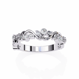 14k round wedding band with E-F color VVS-VS clarity diamonds 173