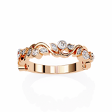 14k IGI certified round wedding band with E-F color VVS-VS clarity diamonds 173
