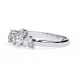 14k pear wedding band with E-F color VVS-VS clarity diamonds 174