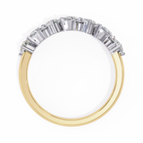 14k IGI certified pear wedding band with E-F color VVS-VS clarity diamonds 174
