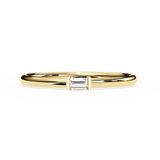 14k baguette wedding band with E-F color VVS-VS clarity diamonds 175
