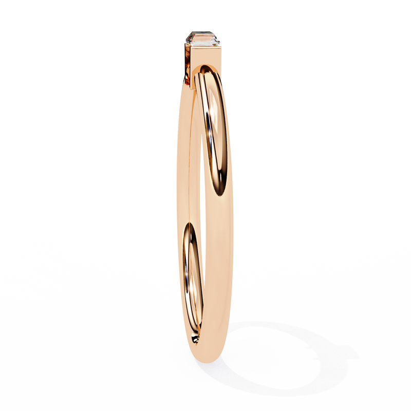 14k IGI certified baguette wedding band with E-F color VVS-VS clarity diamonds 175