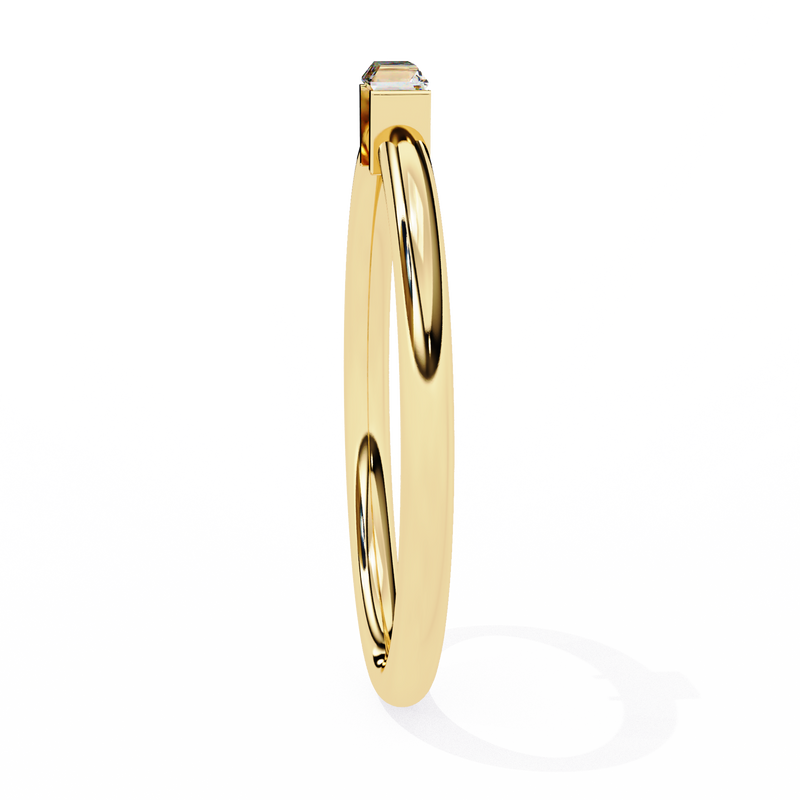 14k IGI certified baguette wedding band with E-F color VVS-VS clarity diamonds 175