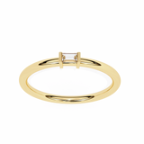 14k baguette wedding band with E-F color VVS-VS clarity diamonds 175