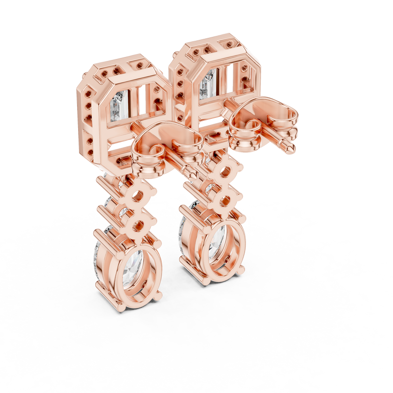 Earring 183@7 - Rose Gold - Image