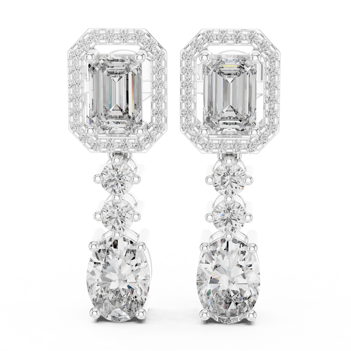Earring 183@7 - White Gold - Image