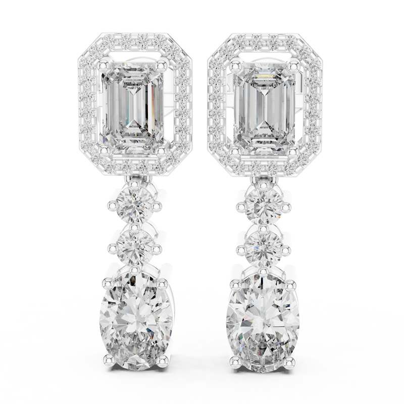 Earring 183@7 - White Gold - Image