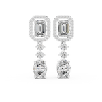 14K IGI Certified Diamond Earring with E-F Color VVS-VS Clarity Diamonds 183@7