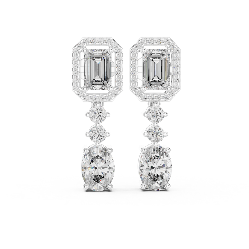 Earring 183@7 - White Gold - Image