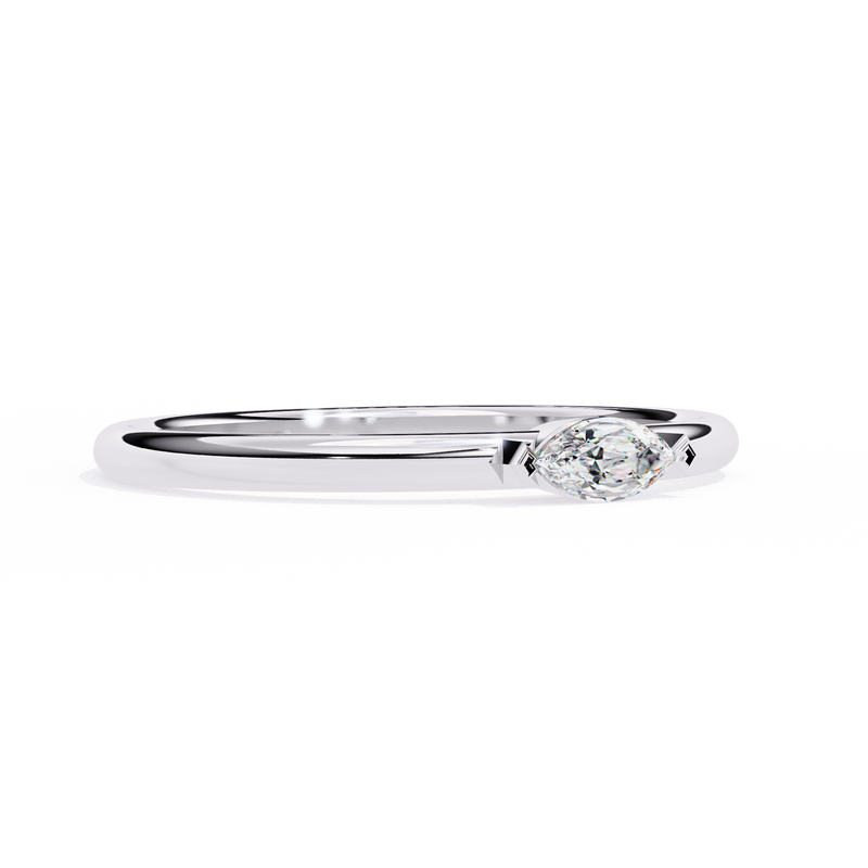 14k marquise wedding band with E-F color VVS-VS clarity diamonds 176