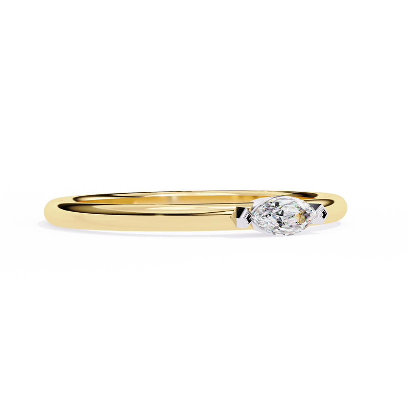 14k marquise wedding band with E-F color VVS-VS clarity diamonds 176