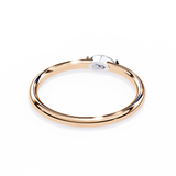 14K IGI Certified Marquise Wedding Band With E-F Color VVS-VS Clarity Diamonds