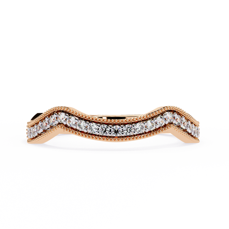 14k round wedding band with E-F color VVS-VS clarity diamonds 177