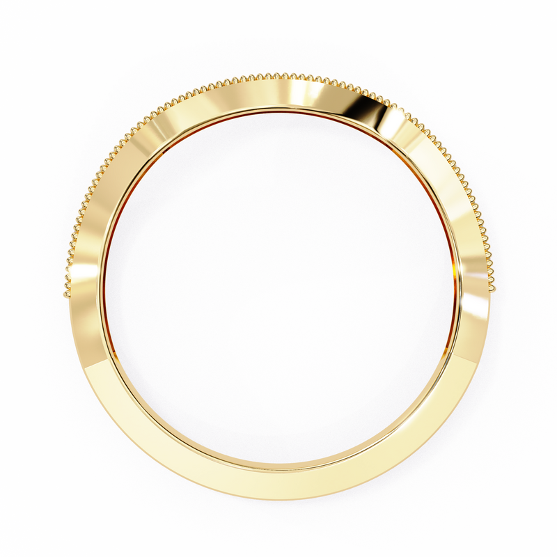 14k IGI certified round wedding band with E-F color VVS-VS clarity diamonds 177