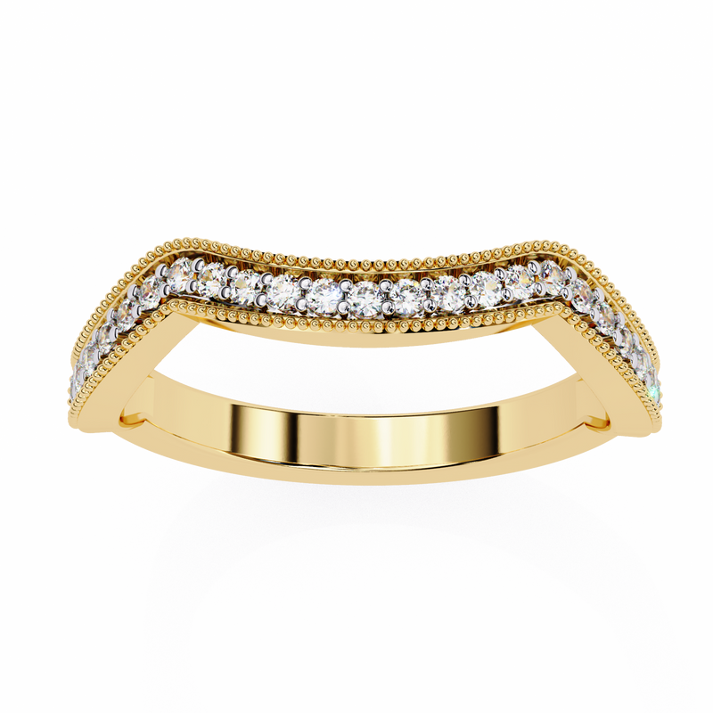 14k IGI certified round wedding band with E-F color VVS-VS clarity diamonds 177