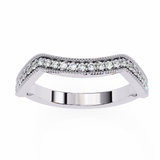 14k IGI certified round wedding band with E-F color VVS-VS clarity diamonds 177