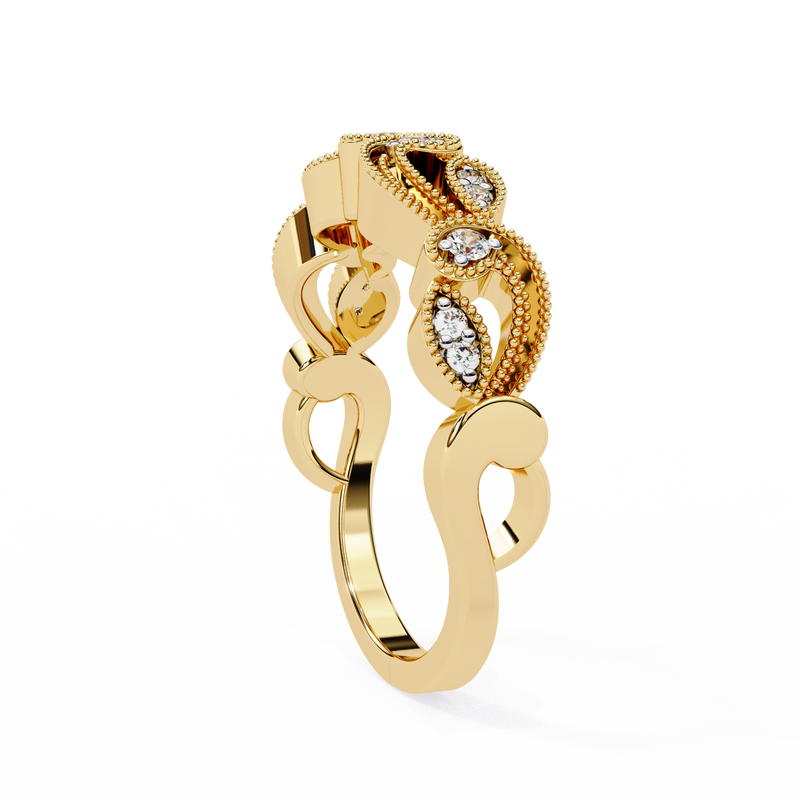 14k round wedding band with E-F color VVS-VS clarity diamonds 178