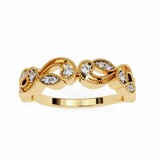 14k IGI certified round wedding band with E-F color VVS-VS clarity diamonds 178