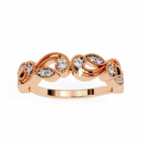 14k IGI certified round wedding band with E-F color VVS-VS clarity diamonds 178