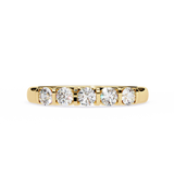 14k round wedding band with E-F color VVS-VS clarity diamonds 179