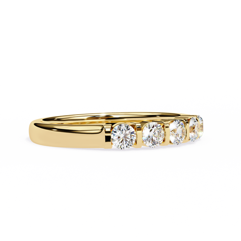 14k round wedding band with E-F color VVS-VS clarity diamonds 179