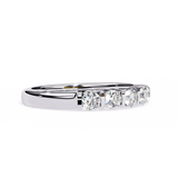 14k IGI certified round wedding band with E-F color VVS-VS clarity diamonds 179