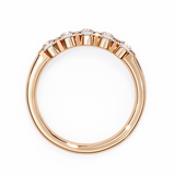 14k IGI certified round wedding band with E-F color VVS-VS clarity diamonds 179