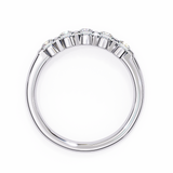 14k IGI certified round wedding band with E-F color VVS-VS clarity diamonds 179