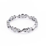 14k IGI certified round wedding band with E-F color VVS-VS clarity diamonds 180