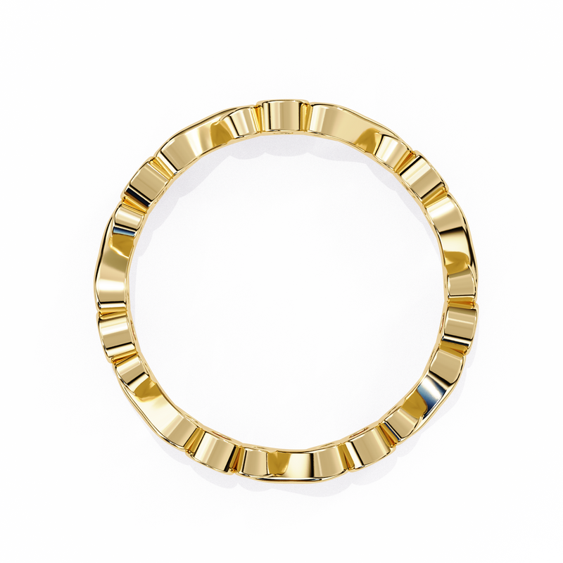 14k IGI certified round wedding band with E-F color VVS-VS clarity diamonds 180