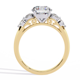 14k IGI certified round ring with E-F color VVS-VS clarity diamonds 181
