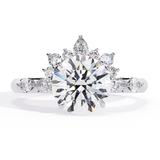 14k IGI certified round ring with E-F color VVS-VS clarity diamonds 181
