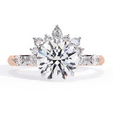 14k IGI certified round ring with E-F color VVS-VS clarity diamonds 181