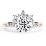 14k IGI certified round ring with E-F color VVS-VS clarity diamonds 181