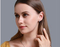 14K White Gold IGI Certified Round Diamond Flower Earrings, D-E Color, VVS/VS Clarity