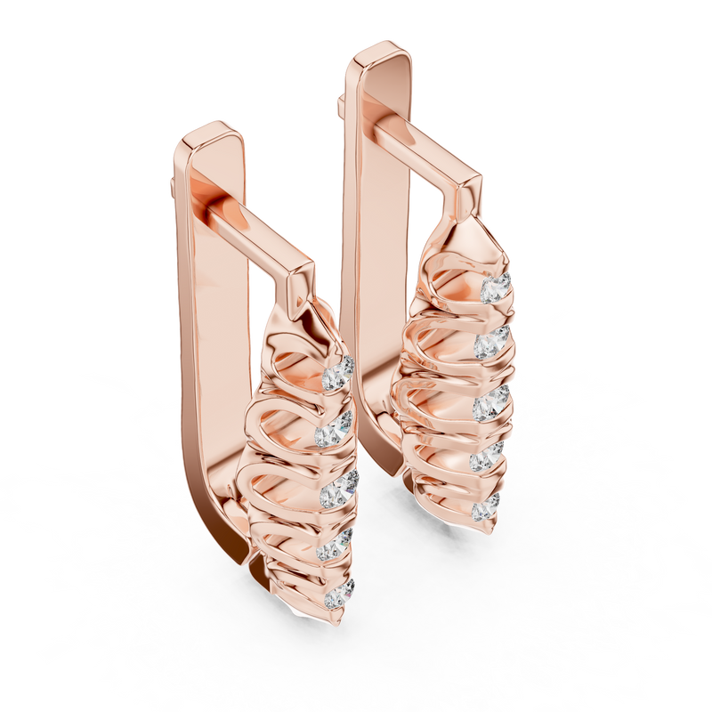 Earring 18@7 - Rose Gold - Image