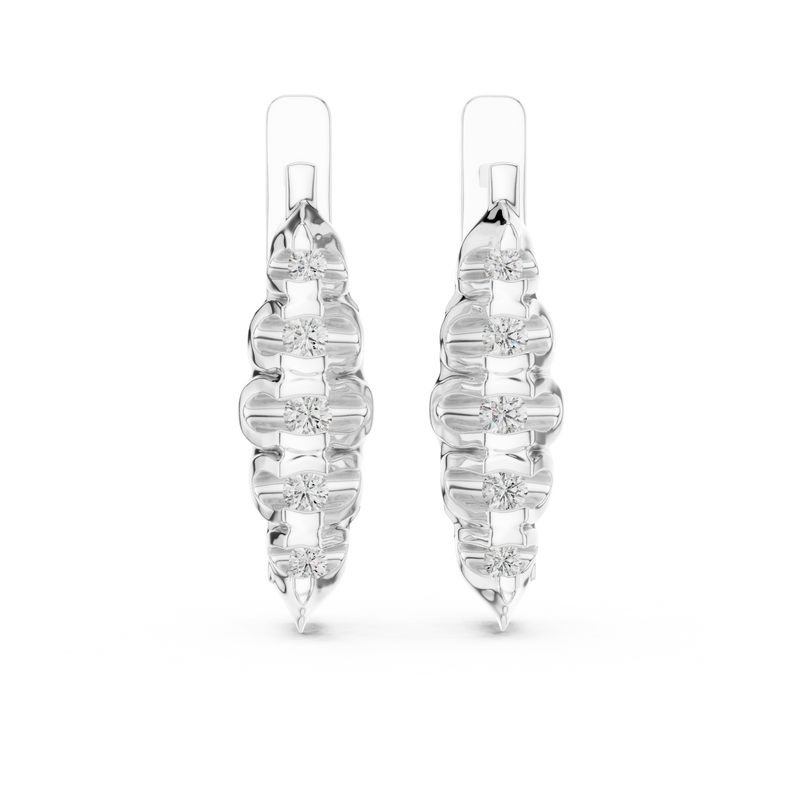 Earring 18@7 - White Gold - Image