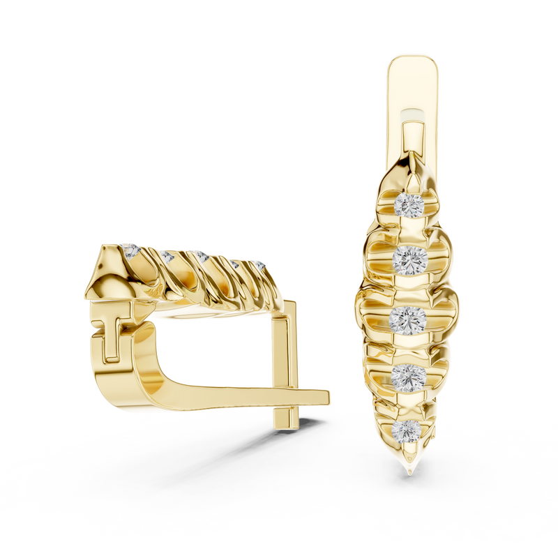 Earring 18@7 - Yellow Gold - Image