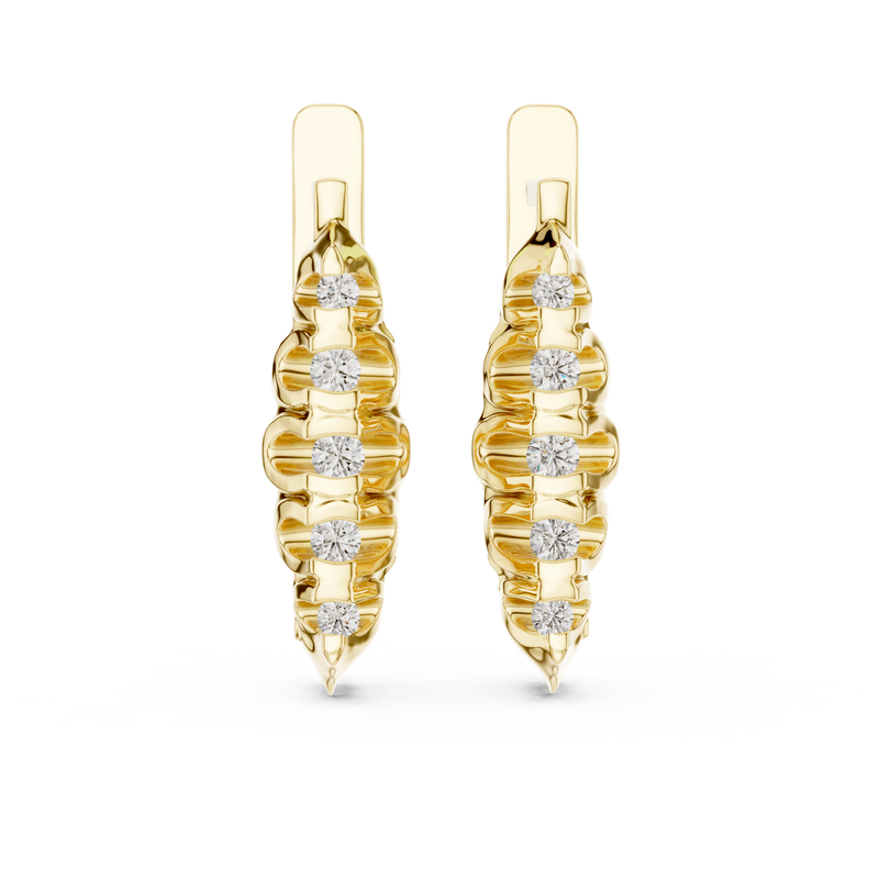 Earring 18@7 - Yellow Gold - Image
