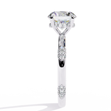 14k IGI certified round ring with E-F color VVS-VS clarity diamonds 183