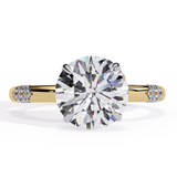 14k IGI certified round ring with E-F color VVS-VS clarity diamonds 183