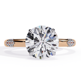 14k IGI certified round ring with E-F color VVS-VS clarity diamonds 183