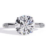 14k IGI certified round ring with E-F color VVS-VS clarity diamonds 183