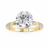 14k IGI certified round ring with E-F color VVS-VS clarity diamonds 183