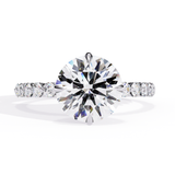 14k IGI certified round ring with E-F color VVS-VS clarity diamonds 186