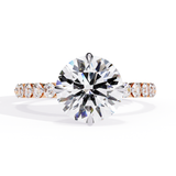 14k IGI certified round ring with E-F color VVS-VS clarity diamonds 186