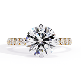 14k IGI certified round ring with E-F color VVS-VS clarity diamonds 186